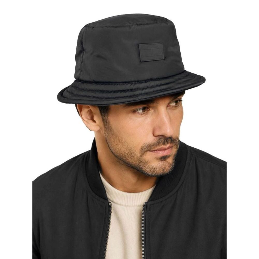 Tommy Hilfiger Mens Logo Bucket Hat L/XL Black - NWT